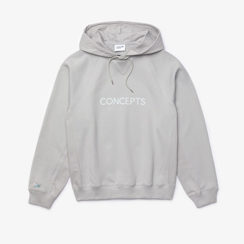 Sudaderas Lacoste CONCEPTS Collaboration Hooded Fleece Hombre Grises | GF4-65296V4