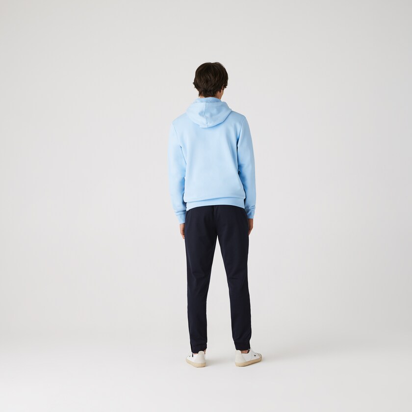Sudaderas Lacoste Colorblock Fleece Zippered Hooded Hombre Azules Blancos Verdes Azules | UO8-54345P2