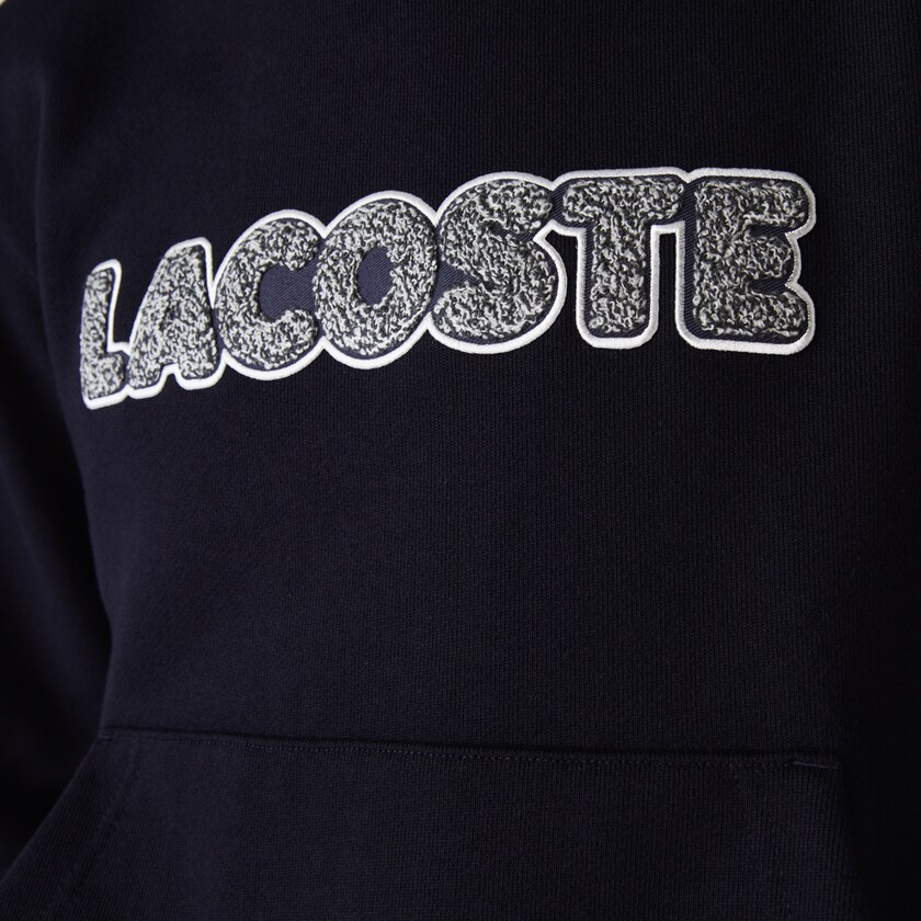 Sudaderas Lacoste Hooded Fleece Hombre Azul Marino Azules | WZ4-43234P1