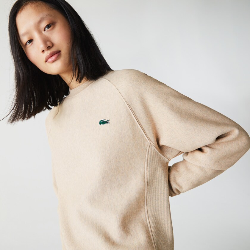 Sudaderas Lacoste LIVE Branded Fleece Hombre Beige | LN5-26752L1