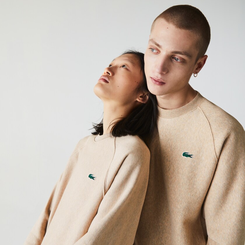 Sudaderas Lacoste LIVE Branded Fleece Hombre Beige | LN5-26752L1