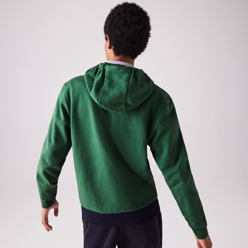 Sudaderas Lacoste SPORT Colourblock Fleece Zip Hombre Verdes Azul Marino Azules Grises Blancos | XD3-42114J3