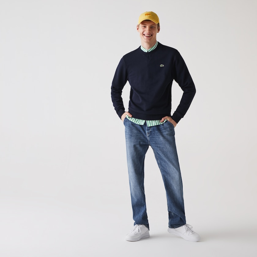 Sudaderas Lacoste Hombre Azul Marino Azules SPORT Cotton Blend Fleece FP7-79407X3