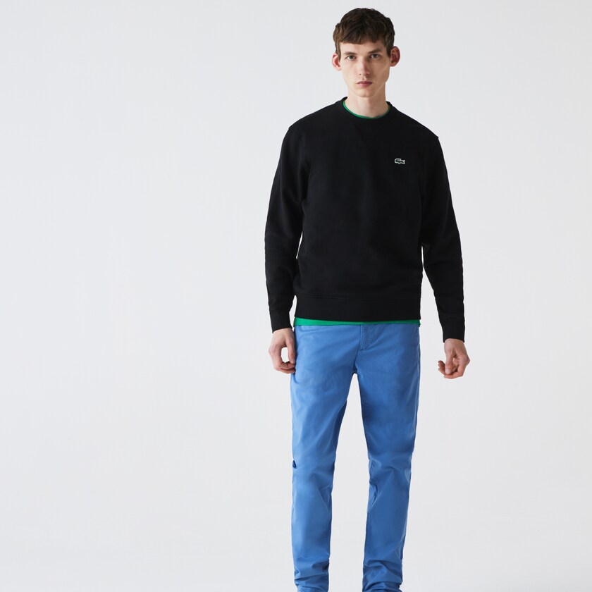 Sudaderas Lacoste SPORT Cotton Blend Fleece Hombre Negros | CM2-76027B1