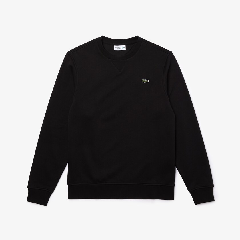 Sudaderas Lacoste SPORT Cotton Blend Fleece Hombre Negros | CM2-76027B1
