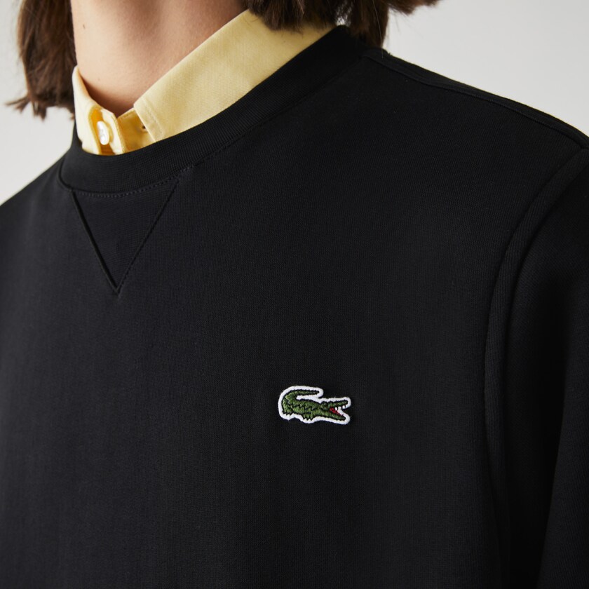 Sudaderas Lacoste SPORT Cotton Blend Fleece Hombre Negros | CM2-76027B1