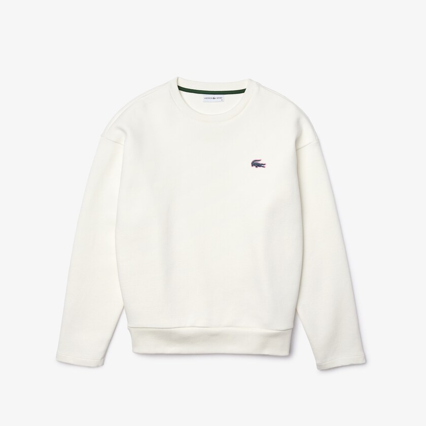 Sudaderas Lacoste SPORT Crew Neck Cotton Mujer Blancos | IS6-78367M0