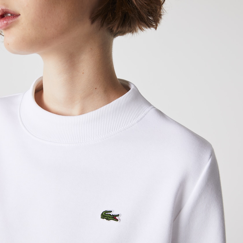 Sudaderas Lacoste SPORT Fleece Tennis Mujer Blancos | LQ4-94799K8