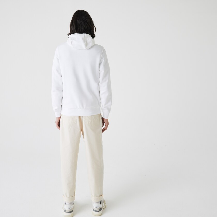 Sudaderas Lacoste SPORT Hooded Fleece Hombre Blancos | FJ4-67936O3