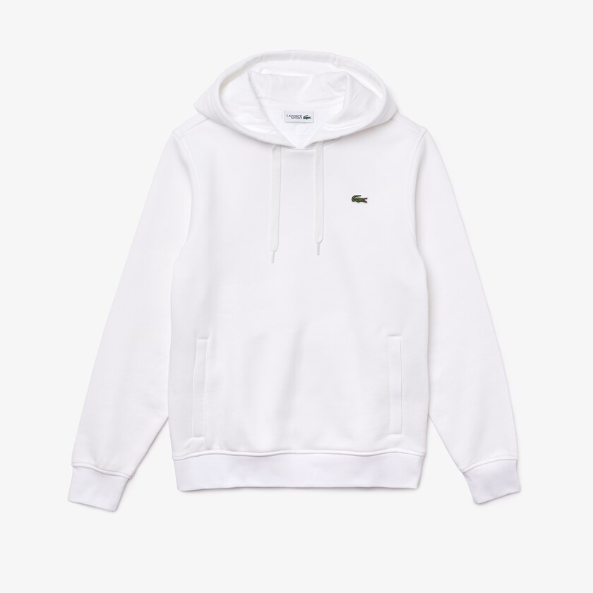 Sudaderas Lacoste SPORT Hooded Fleece Hombre Blancos | FJ4-67936O3