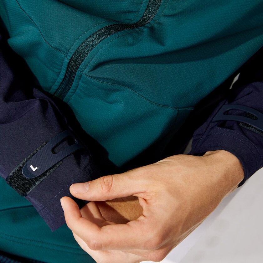 Sudaderas Lacoste SPORT Two-Tone Zippered Golf Hombre Verdes Azul Marino Azules Blancos | KW0-59355Y5
