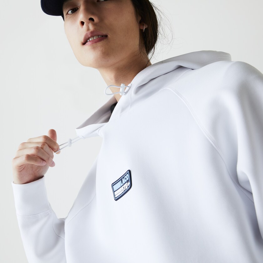 Sudaderas Lacoste Zip Pocket Hooded With Badge Hombre Blancos | WB6-96909O2
