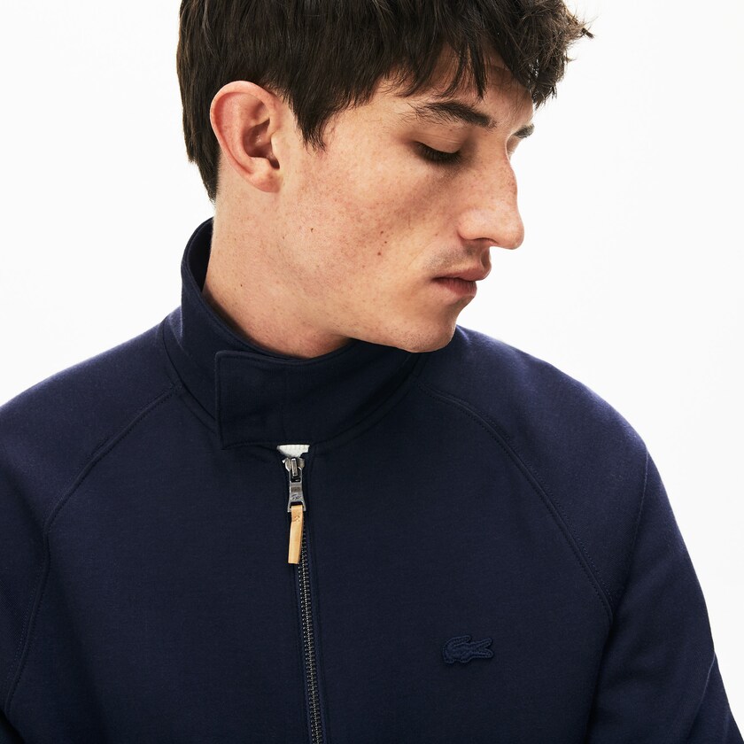 Sudaderas Lacoste Zippered Solid Hombre Azul Marino Azules Kaki Verdes | KO1-08870D1