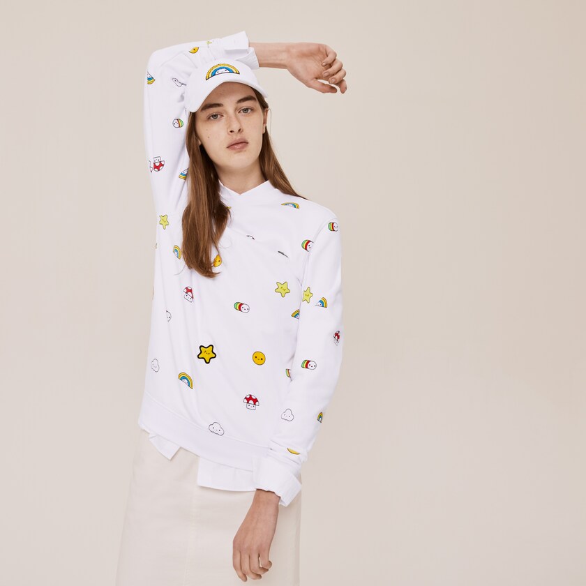 Sudaderas Lacoste x FriendsWithYou Design Hombre Blancos | UW2-25162S4