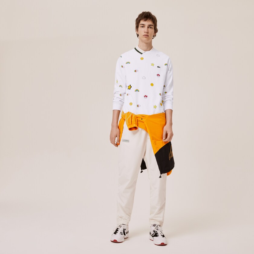 Sudaderas Lacoste x FriendsWithYou Design Hombre Blancos | UW2-25162S4