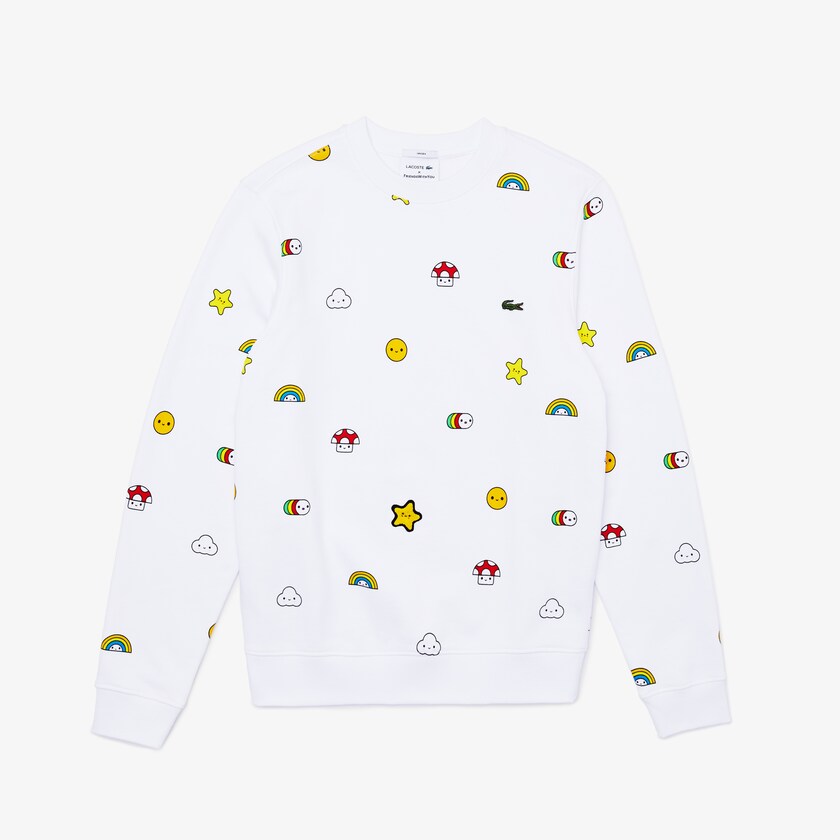 Sudaderas Lacoste x FriendsWithYou Design Hombre Blancos | UW2-25162S4