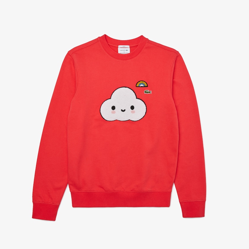 Sudaderas Lacoste x FriendsWithYou Print Mujer Rojos | ZW9-70647P5