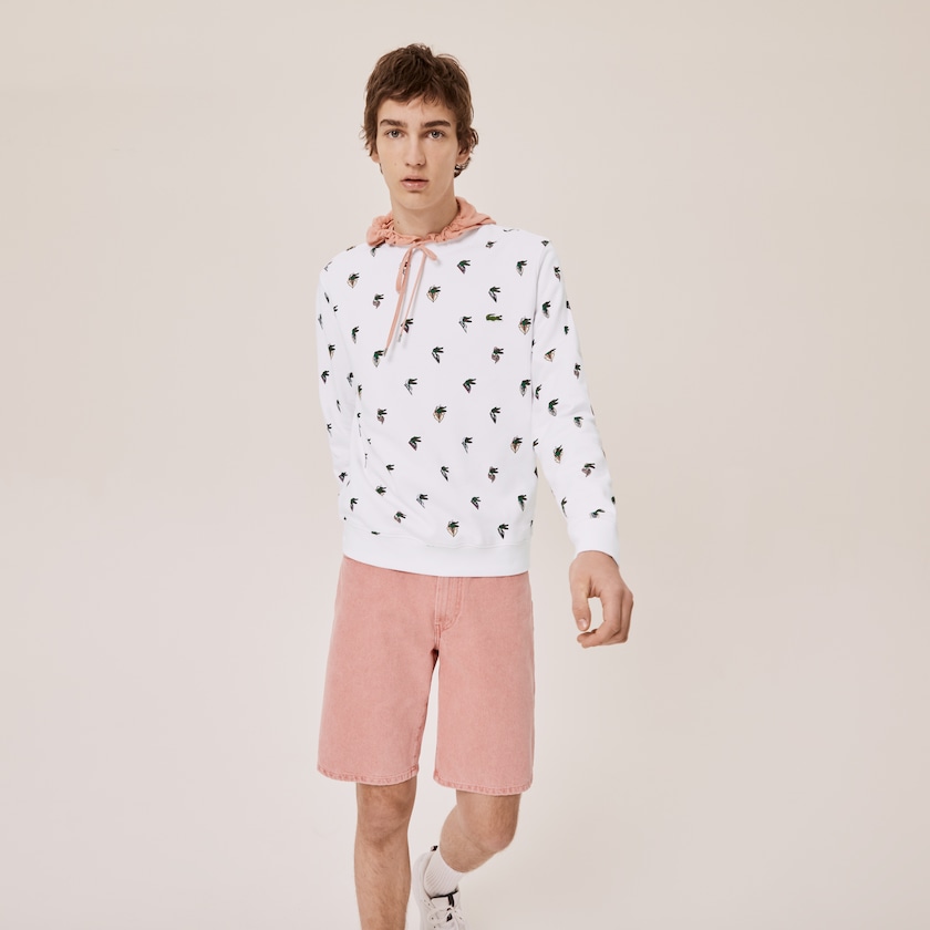 Sudaderas Lacoste x Jean-Michel Tixier Print Mujer Blancos | OD7-21382E6