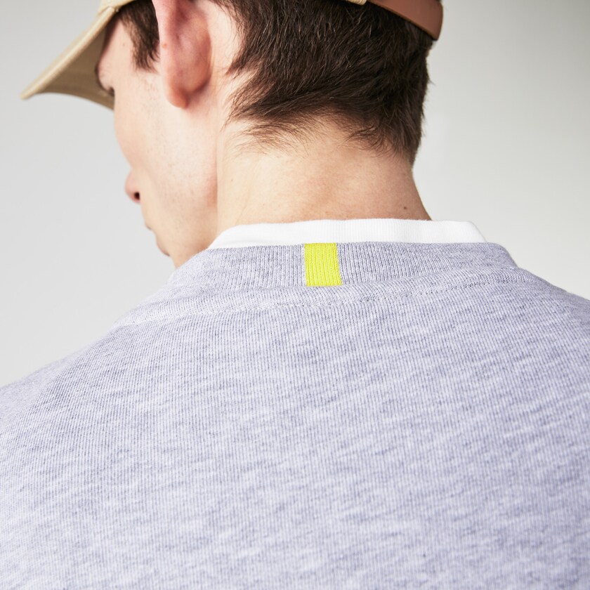 Sudaderas Lacoste x National Geographic Organic Cotton Hombre Grises Blancos | UW7-05450C5