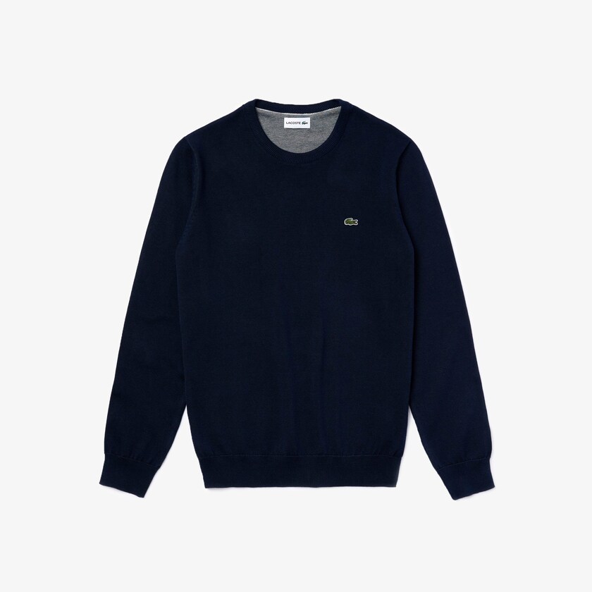 Suéteres Lacoste Caviar Piqué Accent Hombre Azul Marino Azules Blancos Azul Marino Azules | WP9-37713G3