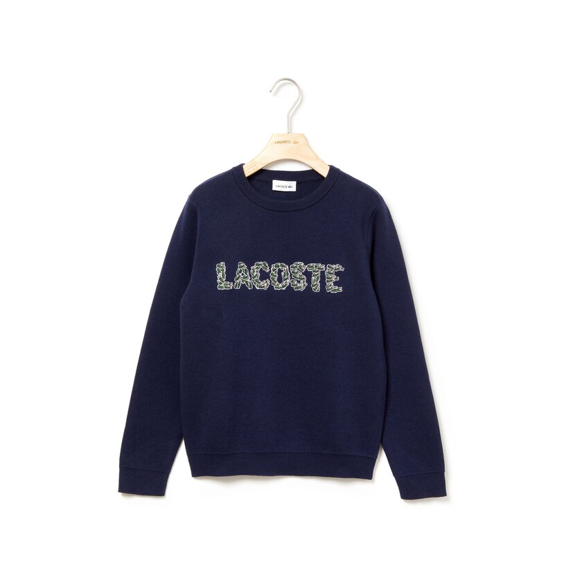 Suéteres Lacoste Niños Azul Marino Azules Embroidered Croco Magic Wool And Cotton JK0-00980P7