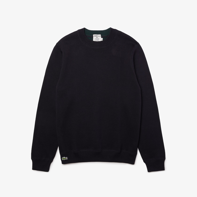 Suéteres Lacoste LIVE Reversible Cotton Mujer Azul Marino Azules Blancos | MT3-64506O7