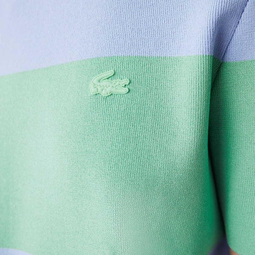Suéteres Lacoste LIVE Striped Knit Mujer Azules Verdes | LR3-29662S7