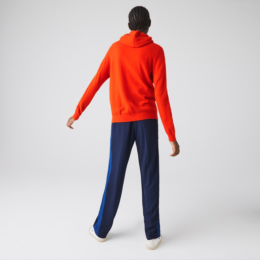 Suéteres Lacoste SPORT Recycled Cashmere Zip Mujer Rojos | EX3-88888F9