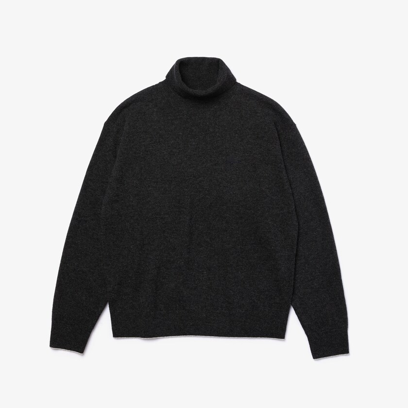 Suéteres Lacoste Turtleneck Wool Mujer Grises | FG0-33773R2