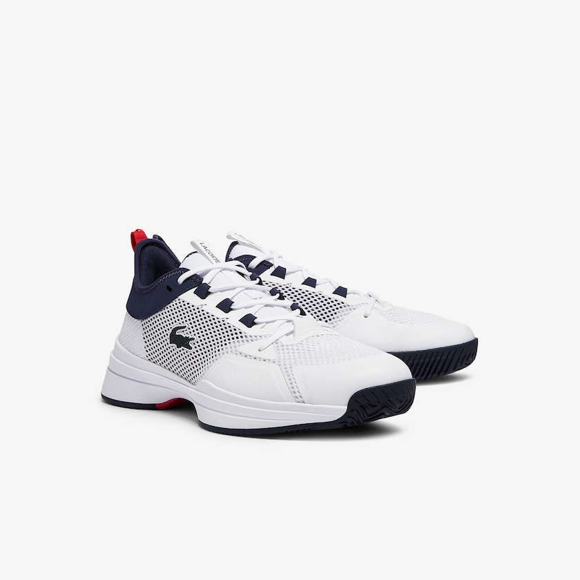 Tenis Lacoste AG-LT 21 Textile Hombre Blancos Coral | QU0-68226Y4