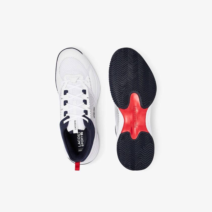 Tenis Lacoste AG-LT 21 Textile Hombre Blancos Coral | QU0-68226Y4