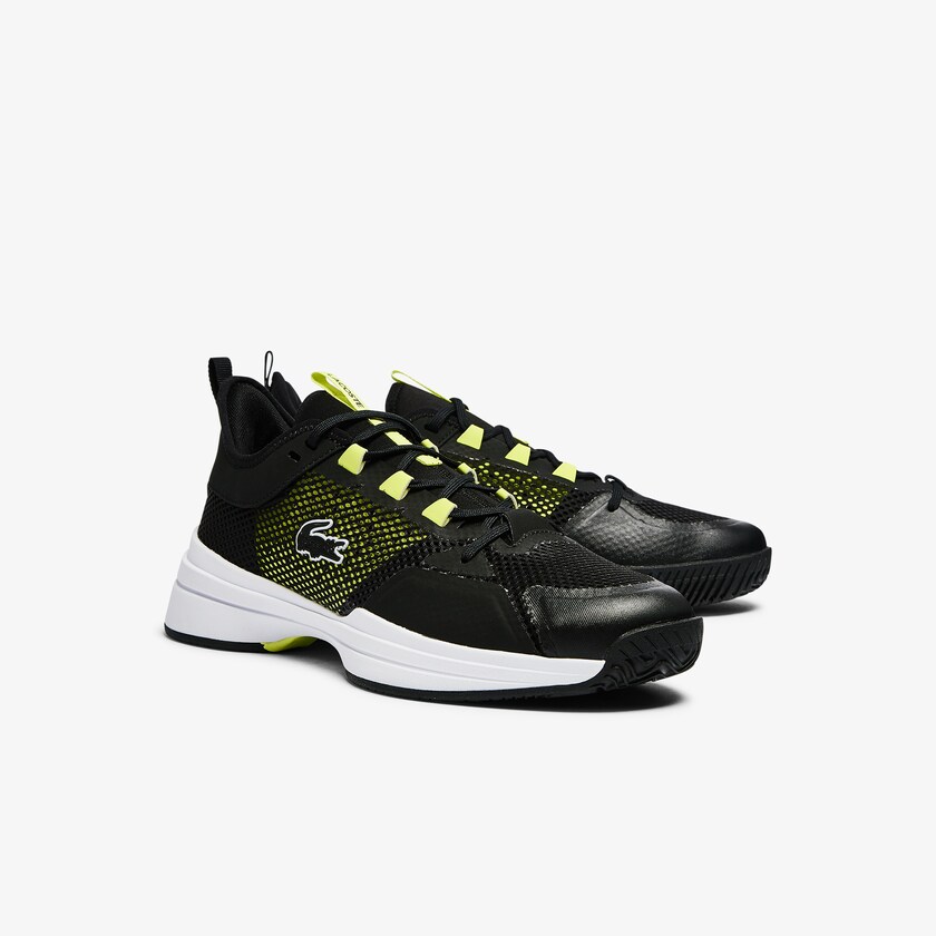 Tenis Lacoste AG-LT 21 Textile Hombre Negros Amarillos Claro | WZ5-36583S0