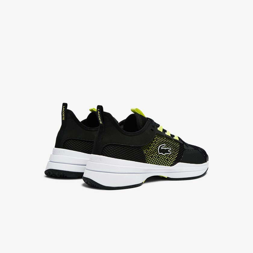Tenis Lacoste AG-LT 21 Textile Hombre Negros Amarillos Claro | WZ5-36583S0