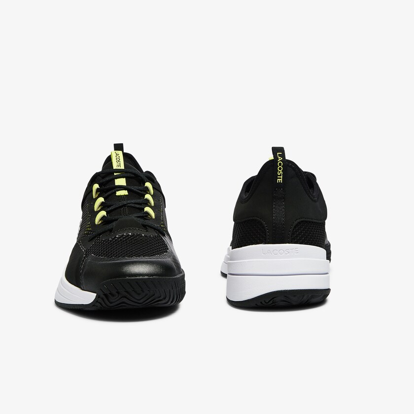 Tenis Lacoste AG-LT 21 Textile Hombre Negros Amarillos Claro | WZ5-36583S0
