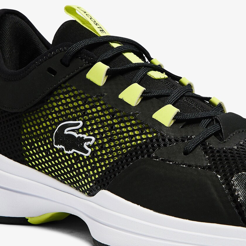 Tenis Lacoste AG-LT 21 Textile Hombre Negros Amarillos Claro | WZ5-36583S0