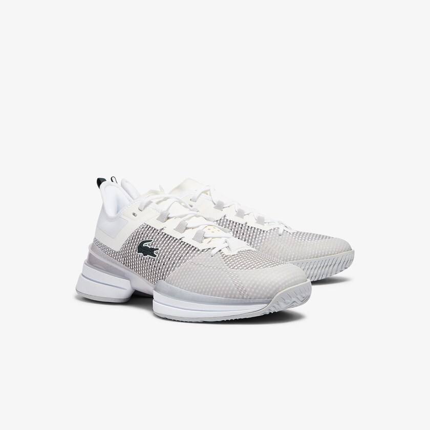 Tenis Lacoste AG-LT 21 Ultra Textile Hombre Blancos Grises | FJ6-55585M3