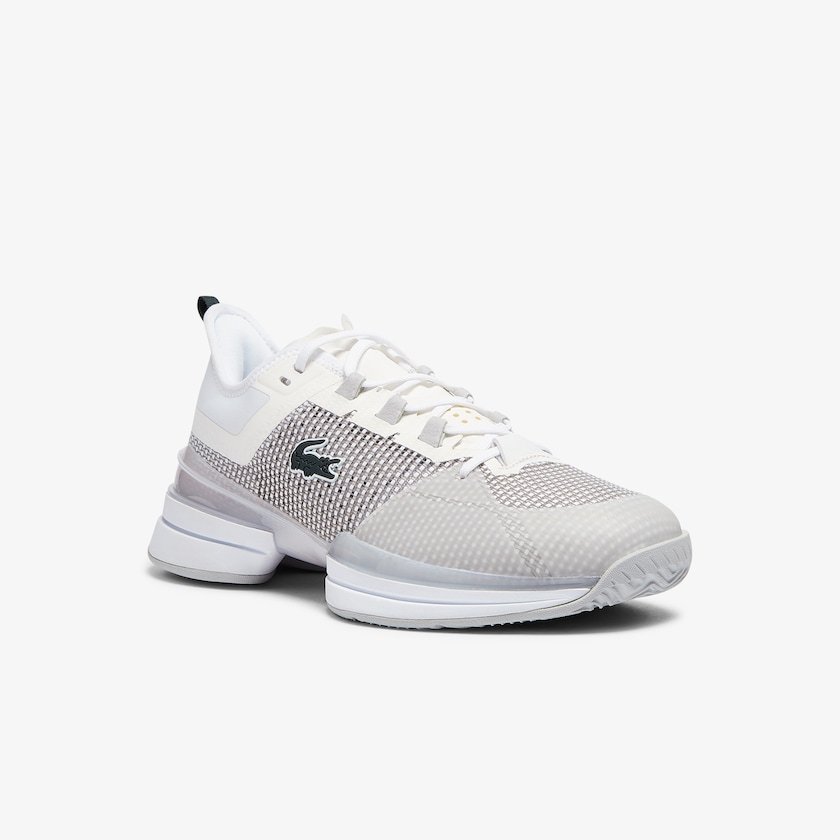 Tenis Lacoste AG-LT 21 Ultra Textile Hombre Blancos Grises | FJ6-55585M3