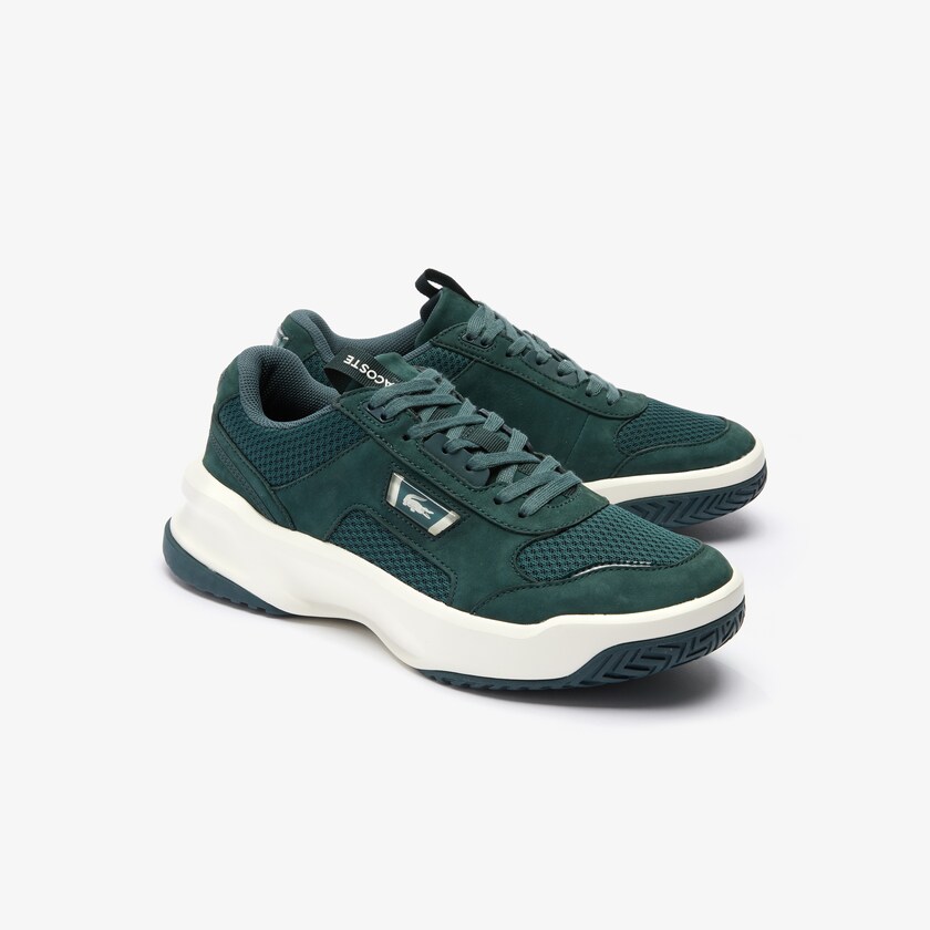 Tenis Lacoste Ace Lift Bicolour Leather Hombre Verdes Oscuro Blancos | NZ2-38633W7
