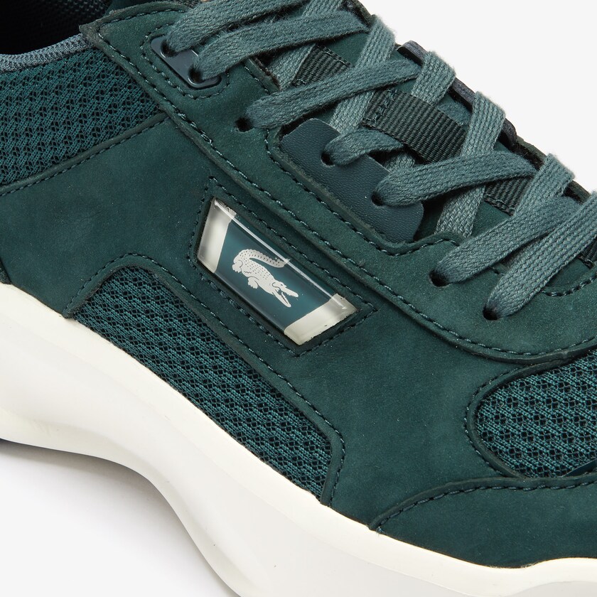 Tenis Lacoste Ace Lift Bicolour Leather Hombre Verdes Oscuro Blancos | NZ2-38633W7