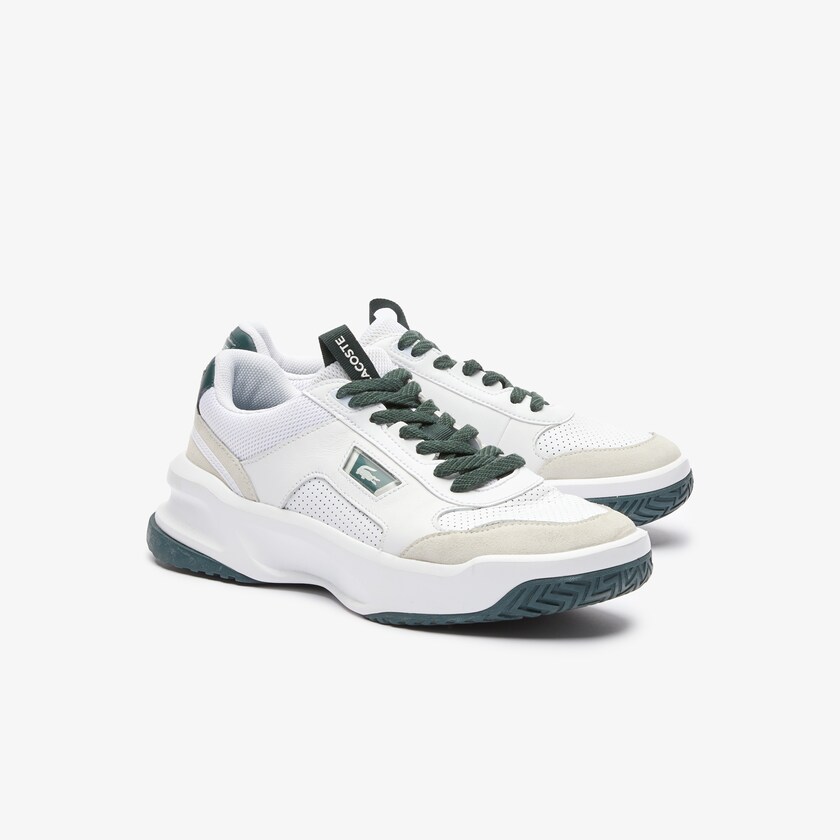 Tenis Lacoste Ace Lift Colourblock Leather Reflective Hombre Blancos Verdes Oscuro | AH7-51225V6