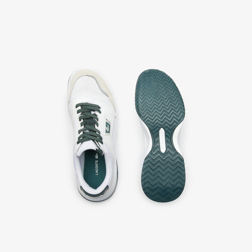 Tenis Lacoste Ace Lift Colourblock Leather Reflective Hombre Blancos Verdes Oscuro | AH7-51225V6