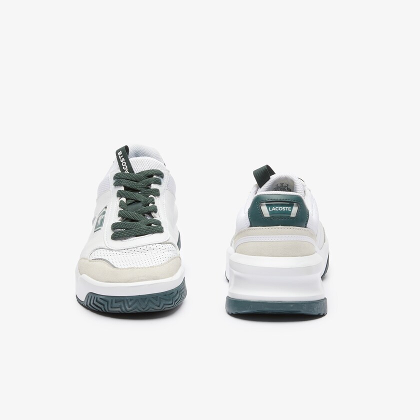 Tenis Lacoste Ace Lift Colourblock Leather Reflective Hombre Blancos Verdes Oscuro | AH7-51225V6