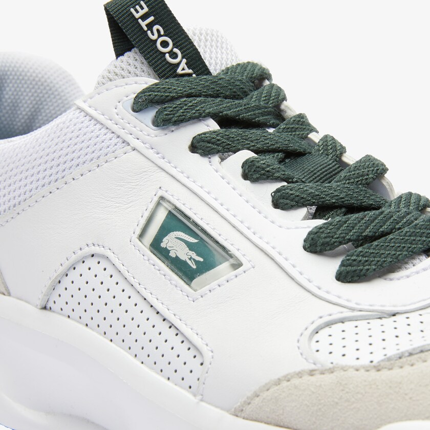 Tenis Lacoste Ace Lift Colourblock Leather Reflective Hombre Blancos Verdes Oscuro | AH7-51225V6