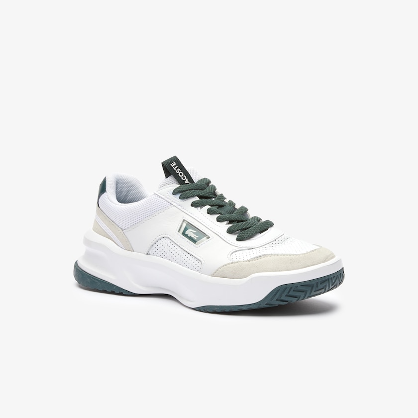 Tenis Lacoste Ace Lift Colourblock Leather Reflective Hombre Blancos Verdes Oscuro | AH7-51225V6