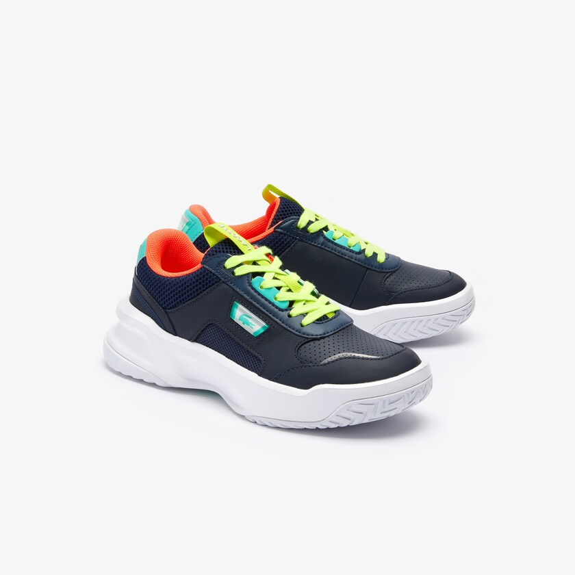 Tenis Lacoste Ace Lift Leather Mujer Azul Marino Turquesa | OW2-23682X4
