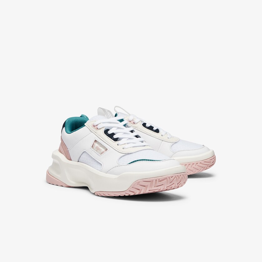 Tenis Lacoste Ace Lift Leather Mujer Blancos Rosas | OT0-36293J4