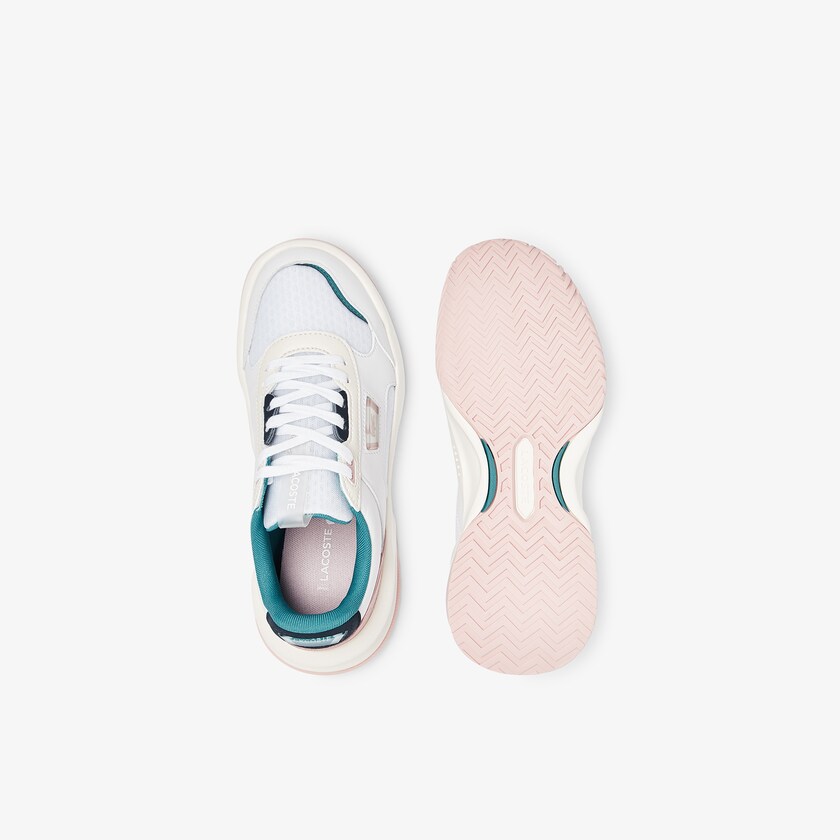 Tenis Lacoste Ace Lift Leather Mujer Blancos Rosas | OT0-36293J4