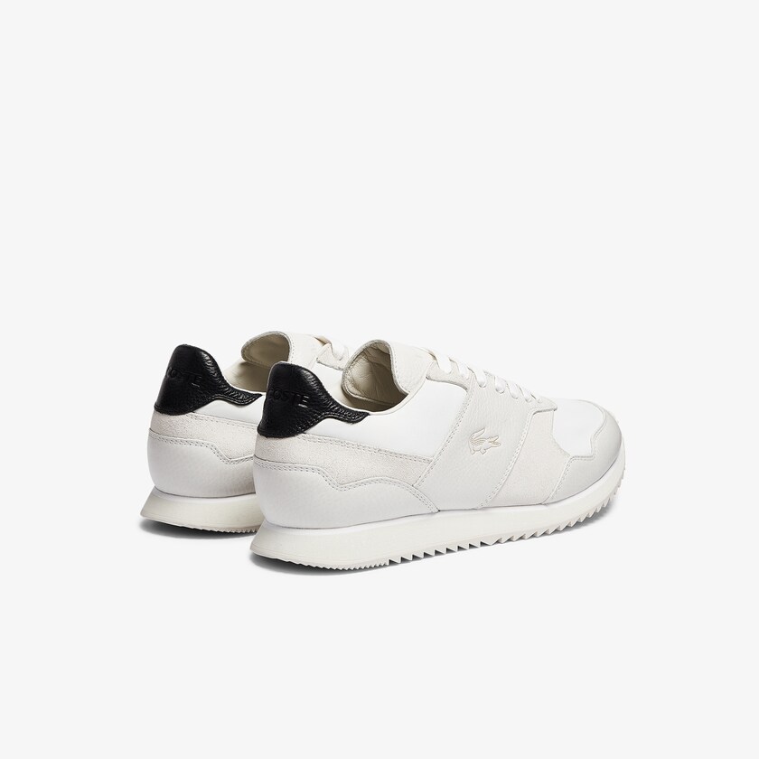 Tenis Lacoste Aesthet Luxe Leather Hombre Blancos Negros | XJ7-55315B1
