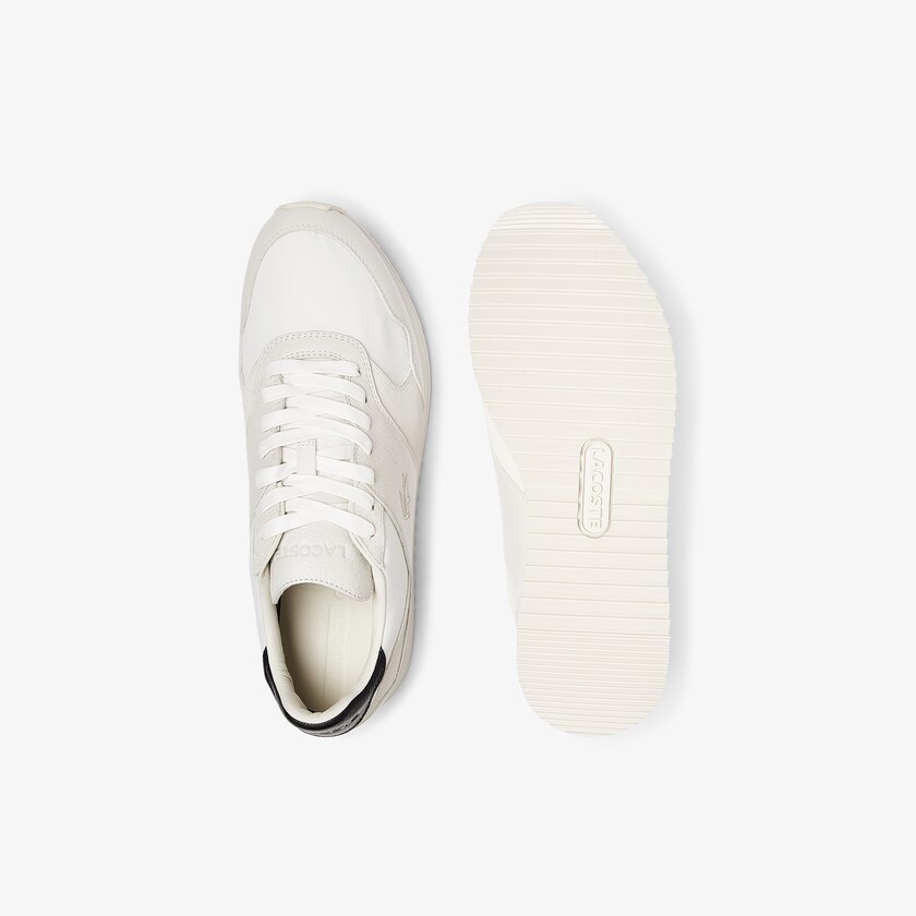 Tenis Lacoste Aesthet Luxe Leather Hombre Blancos Negros | XJ7-55315B1