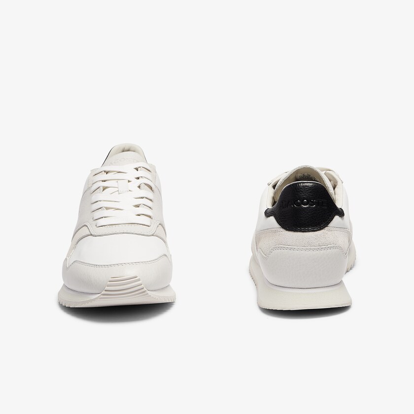 Tenis Lacoste Aesthet Luxe Leather Hombre Blancos Negros | XJ7-55315B1